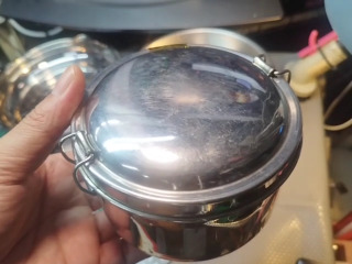 不鏽鋼圓形便當盒