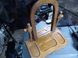 木質桌上型化妝鏡台