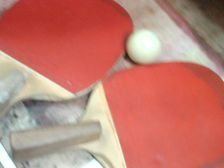 乒乓拍+球