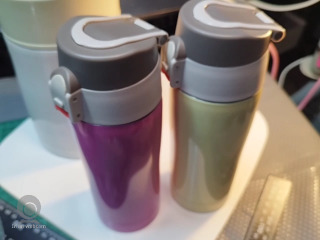 彈蓋隨行保溫杯