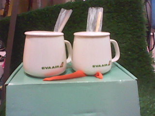 全新/長榮陶瓷杯組