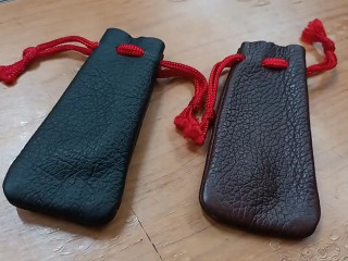 真皮內襯印章袋