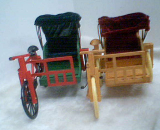 木製三輪車擺飾