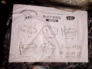 全新野餐摺疊餐藍