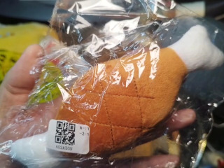 炸雞腿絨毛吊飾