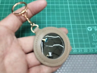 皮革鏡匙圈