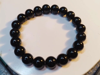 黑曜石圓珠手珠