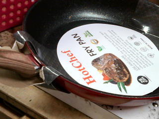 木紋柄平底鍋/28cm/電磁爐可用