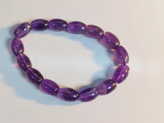 紫色橢圓手鍊
