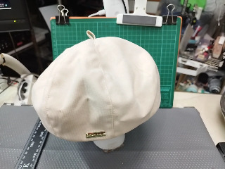 米色八角帽
