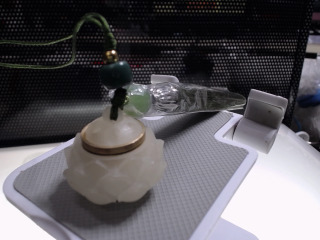 香丸天然夜光石鏤空香囊香丸掛飾飾品擴香器