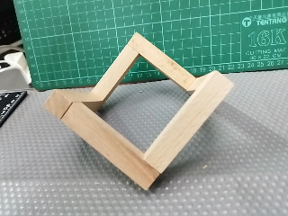 實木交叉手機架