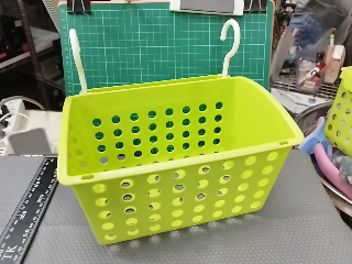 雙鉤壁掛式收納籃