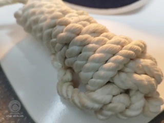 白色編織棉繩