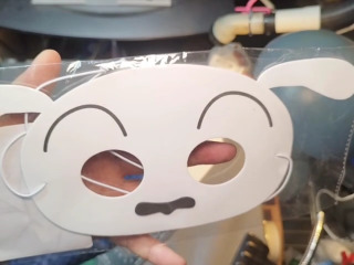 小白造型面具