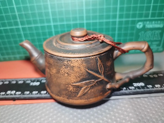 竹節紫砂壺