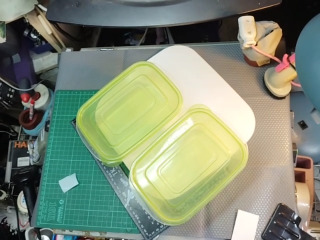 綠蓋透明保鮮盒