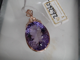 天然紫水晶墜26ct