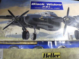 海勒模型飛機 黑寡婦 P-61 法國製