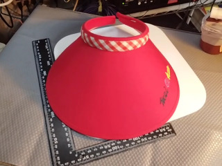 紅色防曬遮陽帽