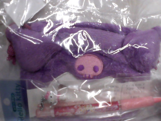 酷洛米束口袋+筆