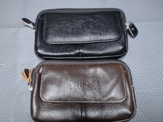 皮革手機腰萬用包