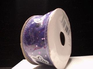 亮片透明有線緞帶