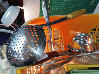 木柄漏勺