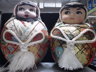 姬達摩西陣織人形偶