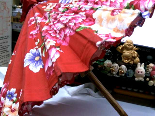 客家花布傘