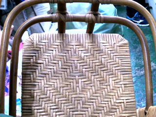 藤編腳踏車童椅