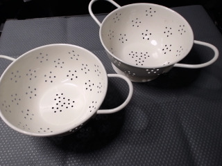 琺瑯雙耳瀝水籃