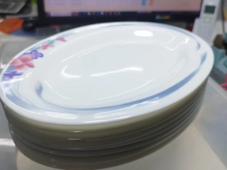 印花橢圓盤
