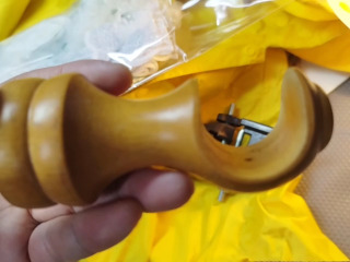 木製窗簾桿頭