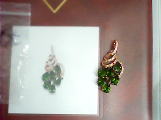 天然純銀透輝石墜-含證書