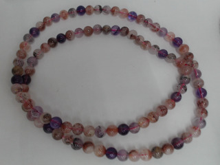 天然草莓超七手珠