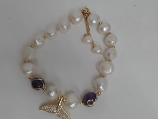 天然珍珠設計手鍊