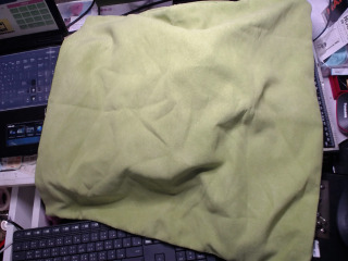 綠色方形抱枕套