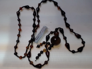 早期紅瑪瑙串珠項鏈