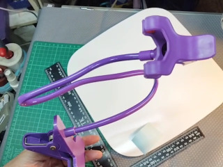 紫色萬用蛇形夾