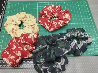 格子髮圈