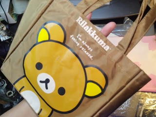 咖啡色摺疊袋子