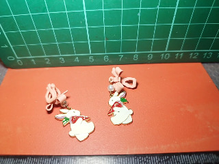 粉兔耳夾對裝