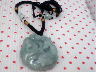 冰種玉魚躍龍門項鍊