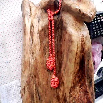 檜木閃花聚寶袋(高50*寬42公分)