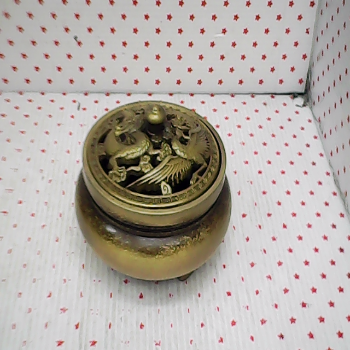 銅精緻龍鳳檀香爐